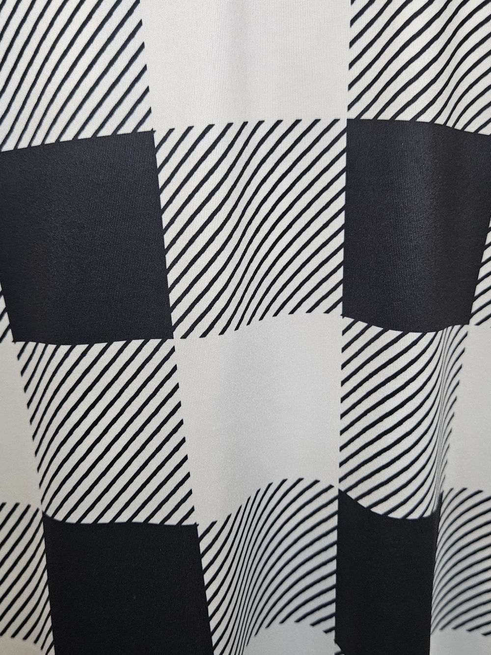 Black & White Buffalo Check Open Cardigan - Picture 4 of 8